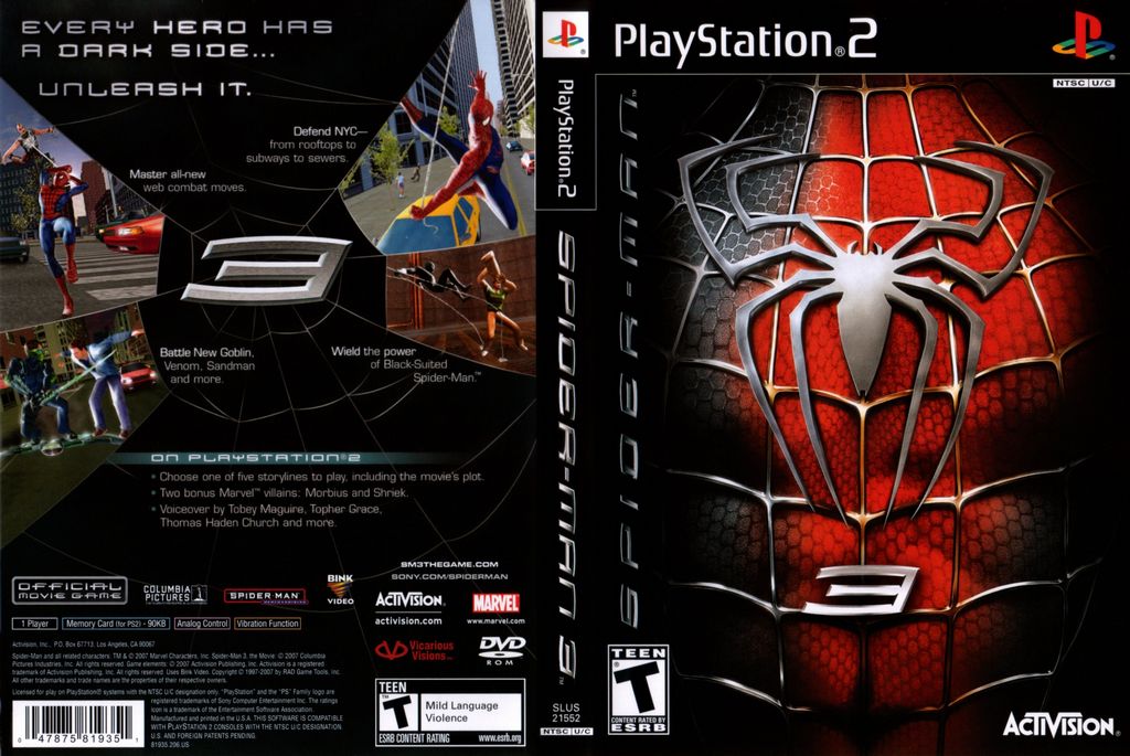 Spider-Man 3 ROM Download And Install for PSP