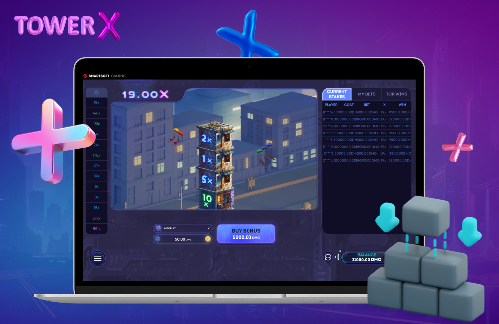 Tower X port from Smartsoft Gaming Gameplay